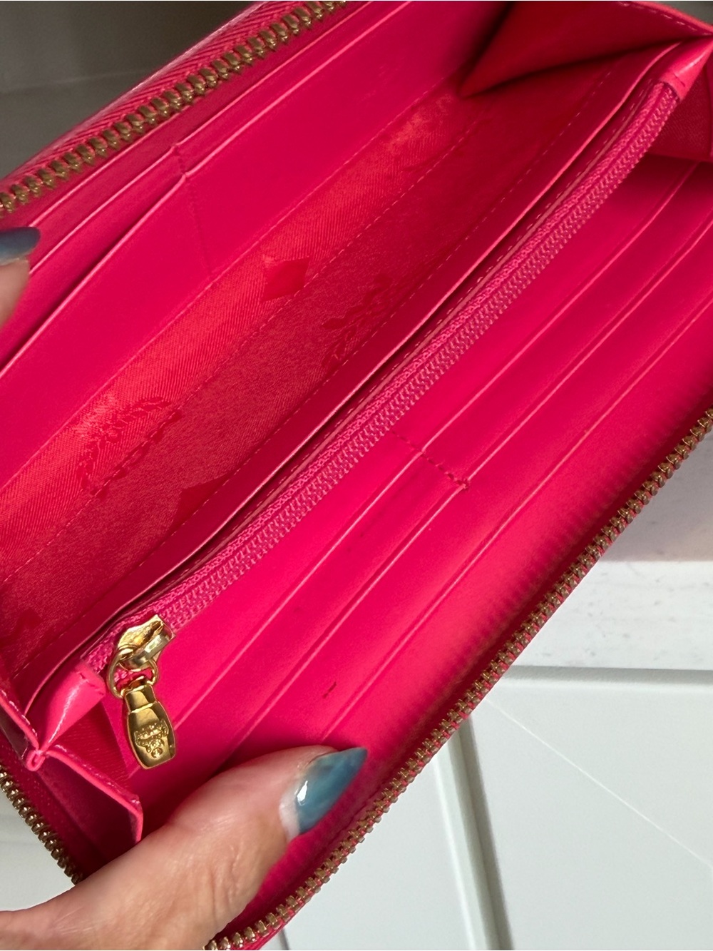 MCM Rose colored Studded Wallet - Picture 8 of 11